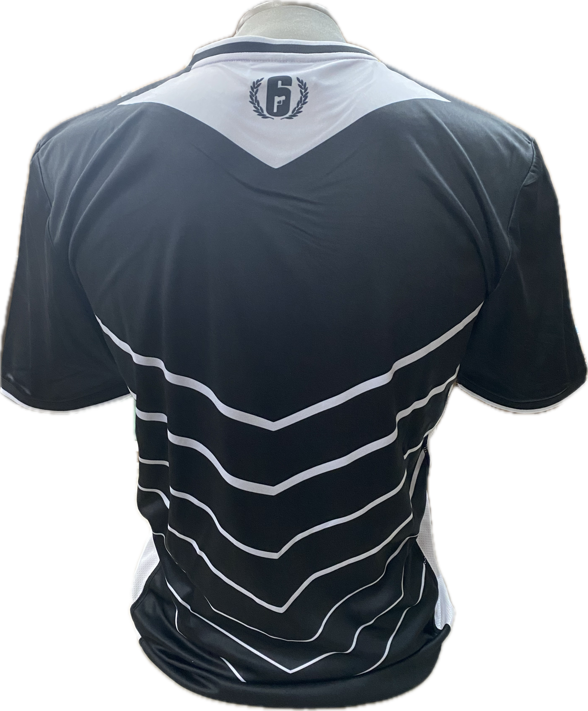 T-Shirt Breathable Rainbow Six eSport Black/White