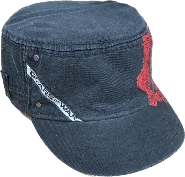 HAT CAP GEARS OF WAR W/STUD MILITARY CADET (BLACK) – Just4Games