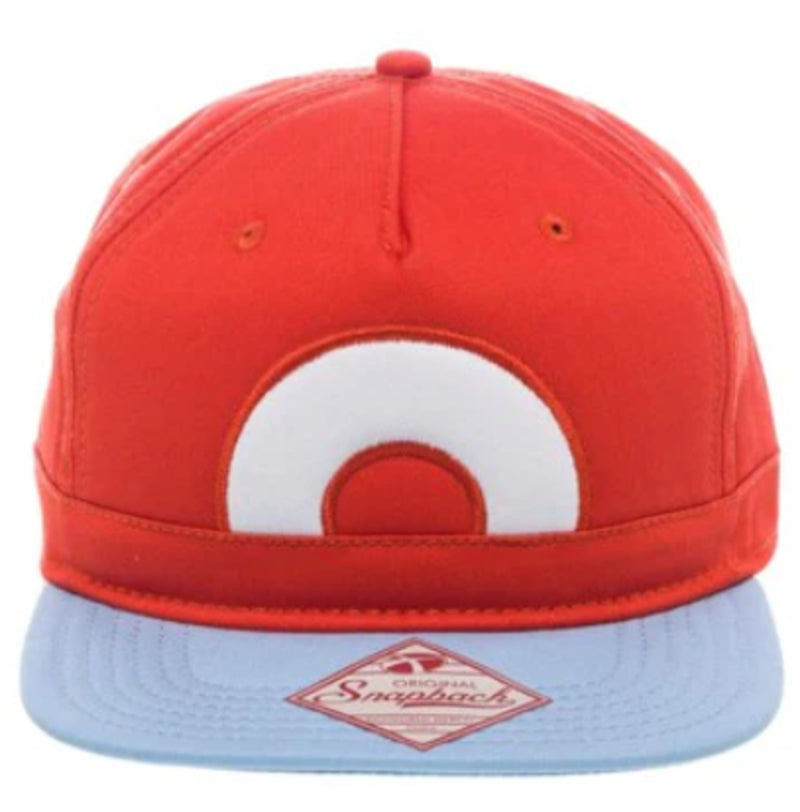HAT CAP POKEMON POKEBALL ADJ. CAP WHITE/RED