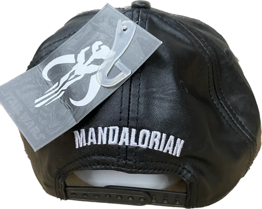 HAT CAP STAR WARS MANDALORIAN PU EMBR. S/B CAP BLACK