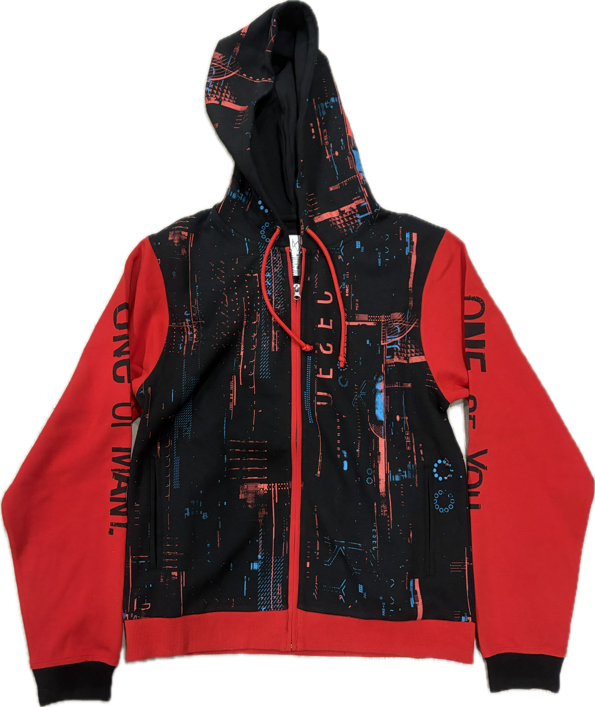 Hoodie Watch Dogs 3 Crypto Black/Red Official Ubisoft Collection