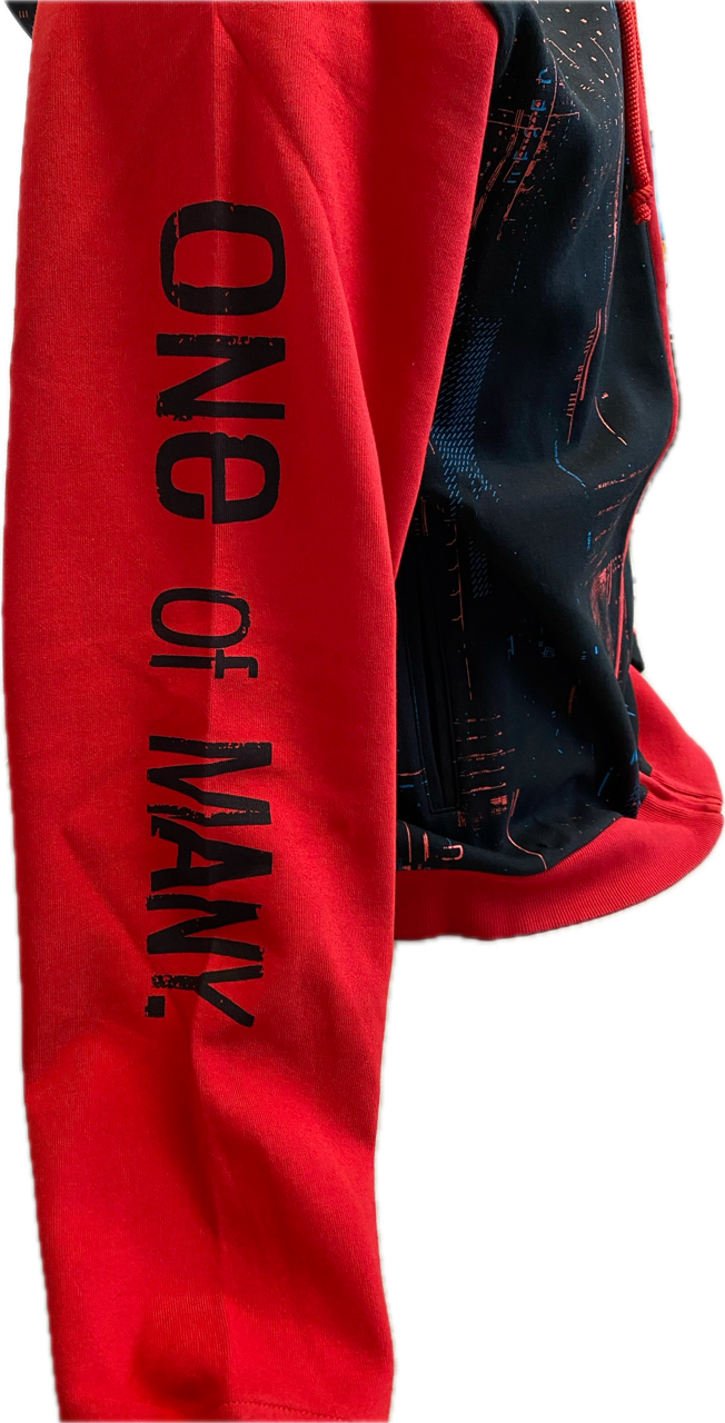Hoodie Watch Dogs 3 Crypto Black/Red Official Ubisoft Collection