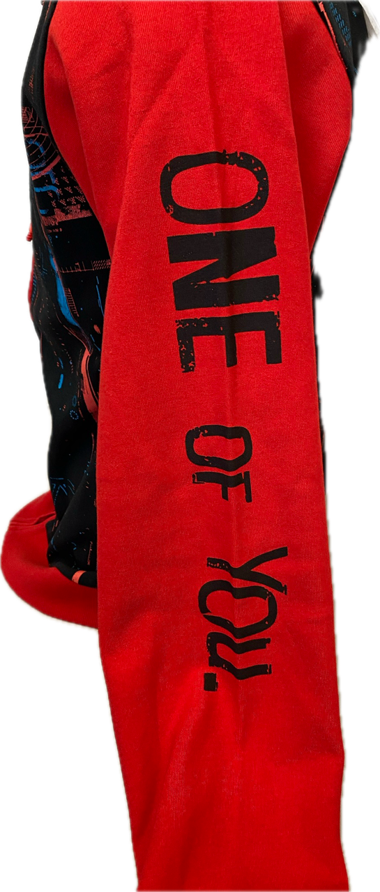 Hoodie Watch Dogs 3 Crypto Black/Red Official Ubisoft Collection