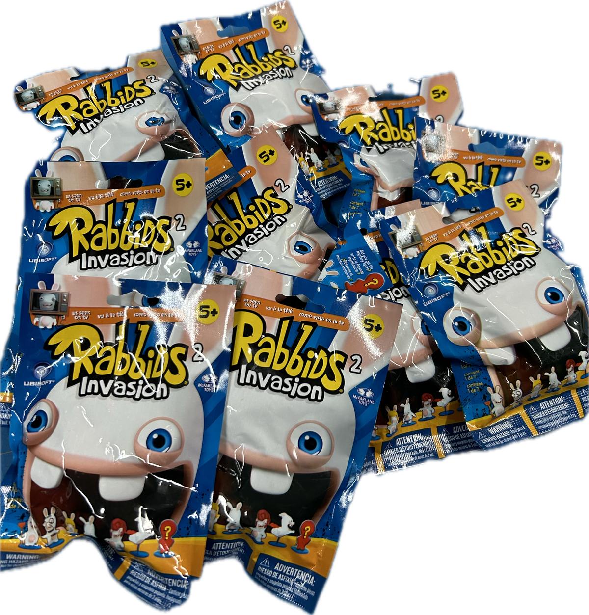 Bundle of 10x Blind Bag Raving Rabbids Invasion Series 2 Mini figurine