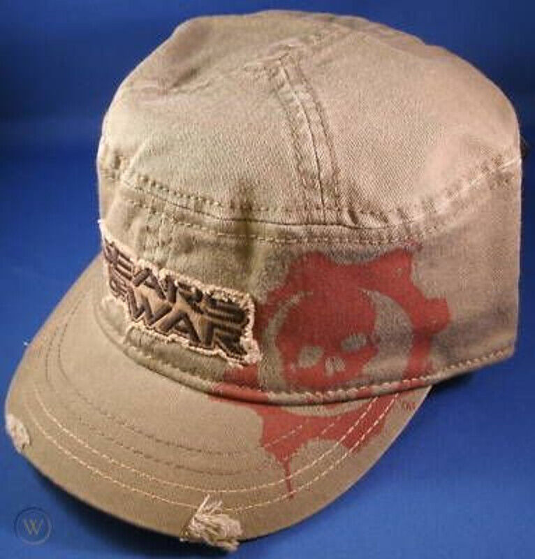 HAT CAP GEARS OF WAR DISTRESSED CADET – Just4Games