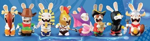 Raving Rabbids Travel in Time Complete Figure Set (includes 8 figures)