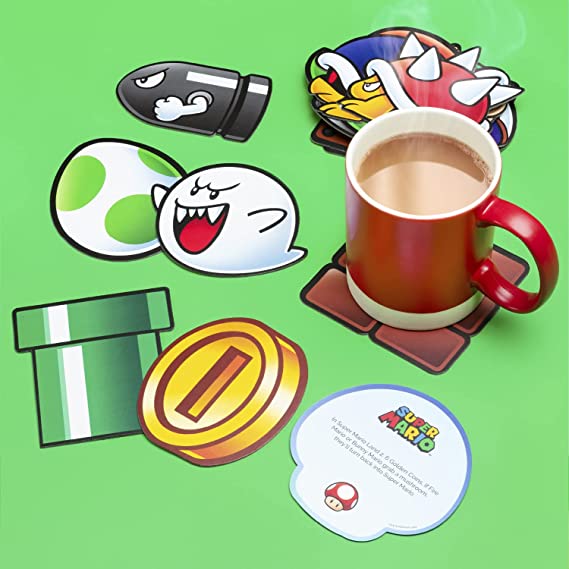 COASTERS SUPER MARIO FACTOID COASTERS (PACK 20)
