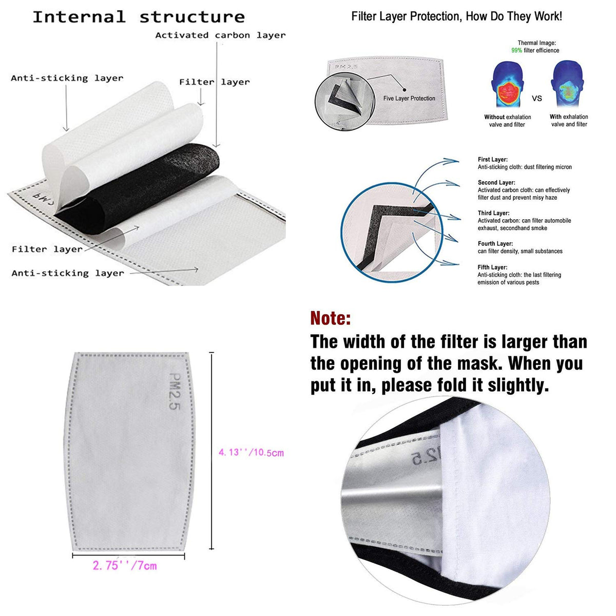 MASK REPLACEMENT PM2.5 FILTER (2 PACK) DOES NOT INCLUDE THE MASK