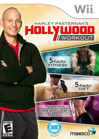 Nintendo Wii Harley Pasternak Hollywood Workout Video Game T874