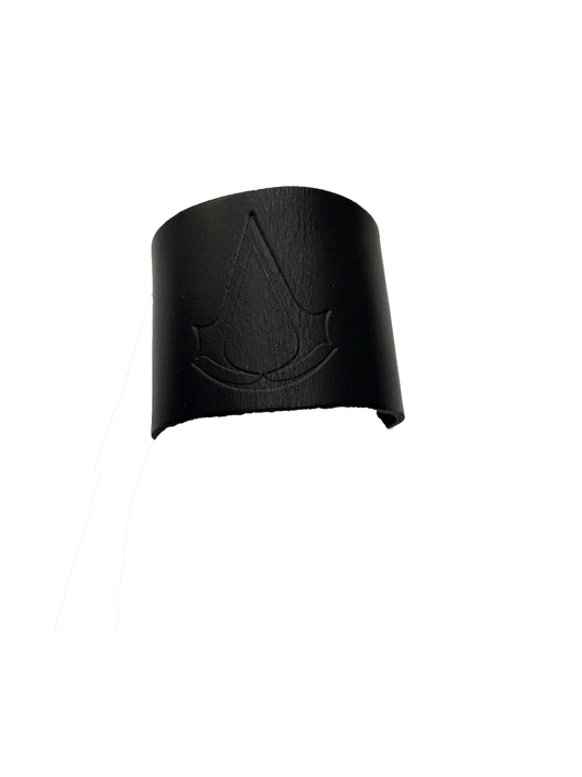 ASSASSIN'S CREED LEATHER WRISTBAND OFFICIAL UBISOFT - BLACK