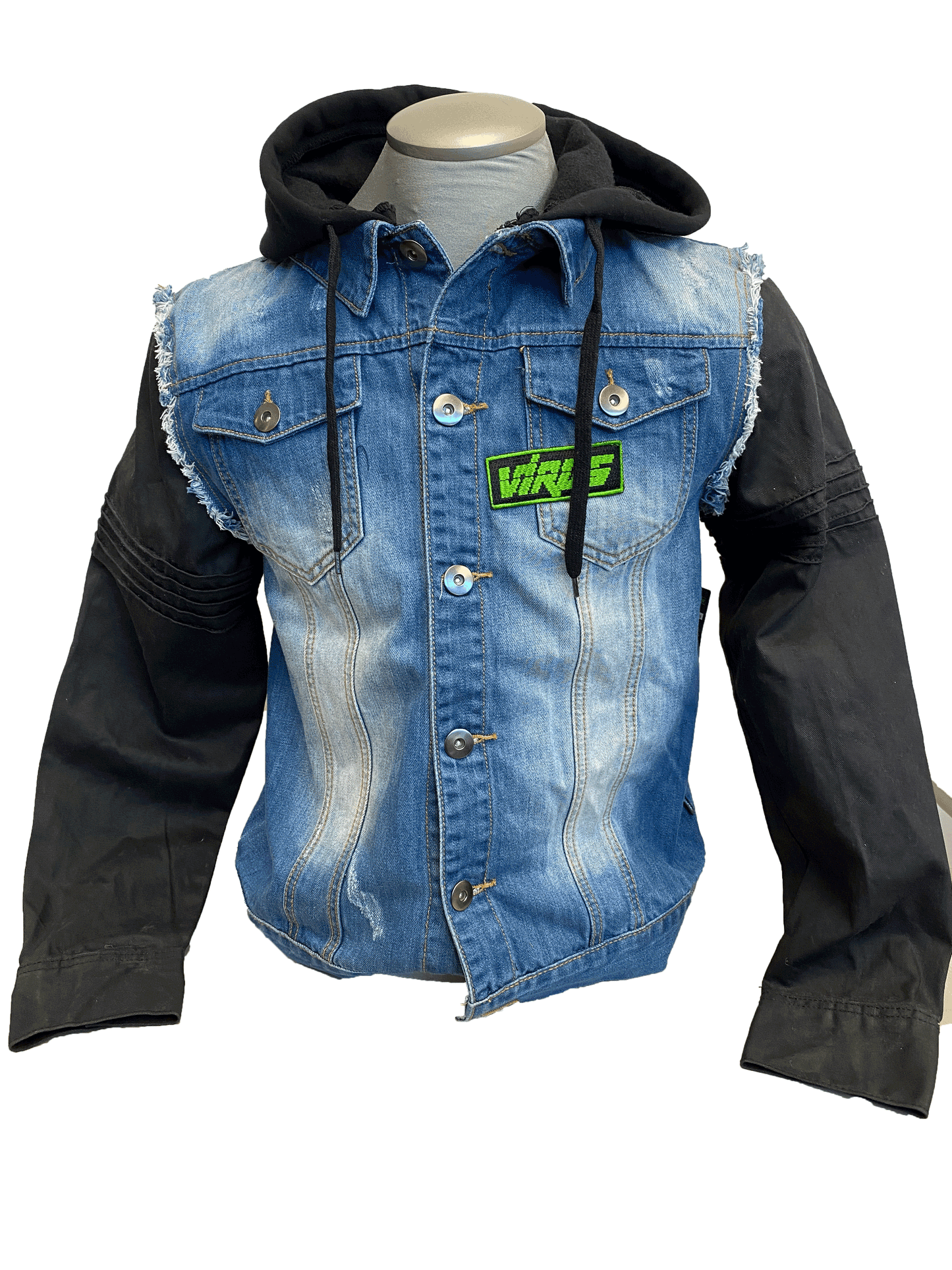 WATCH DOGS T-BONE REPLICA JEAN JACKET HOODIE - Medium