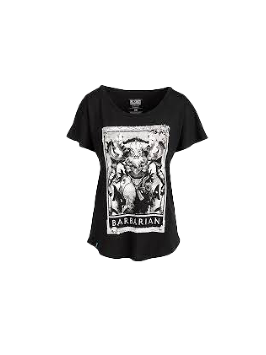 DIABLO BARBARIAN T-SHIRT WOMENS BLACK (XL)