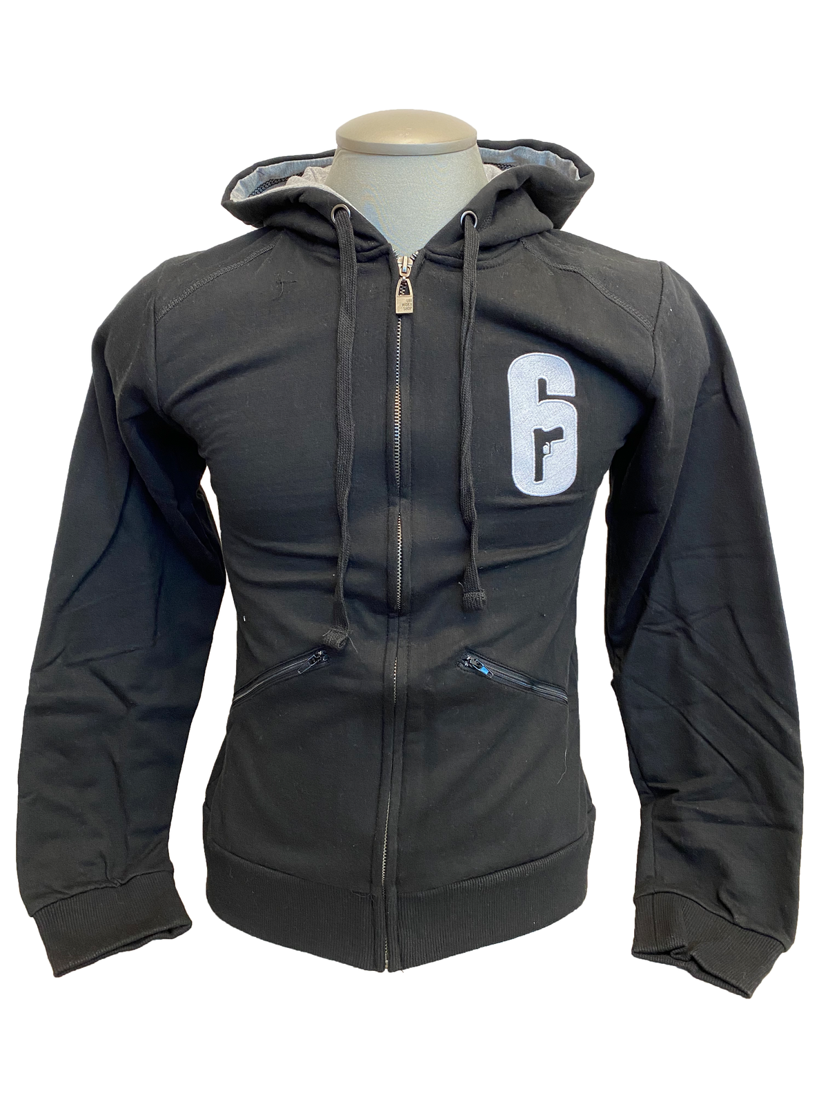 Hoodie Rainbow Six Siege Black Embroidery White X-Small Official Ubisoft
