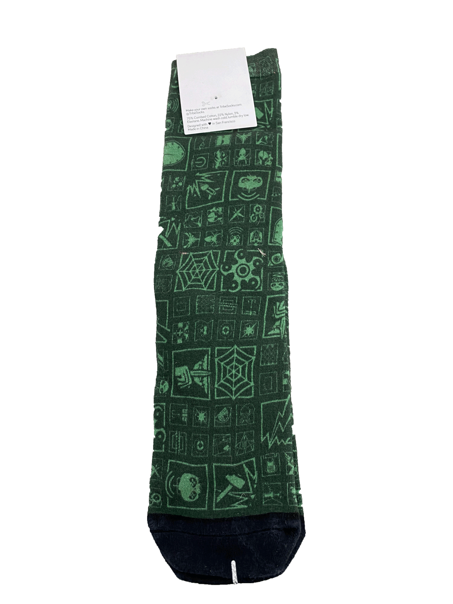 RAINBOW SIX GREEN PATTERNED SOCK