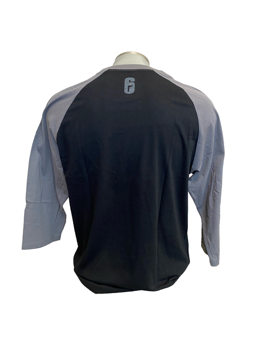 Shirt Baseball Tee Rainbow Six Mute Black/Grey