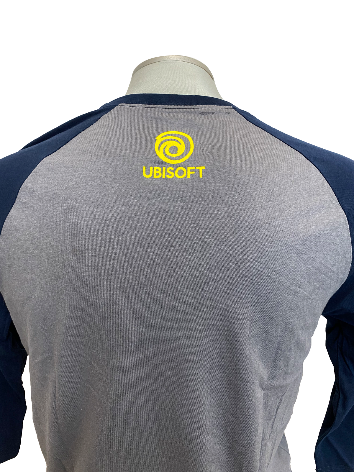 Shirt Baseball Tee Ubisoft Retro Grey/Navy Official Ubisoft