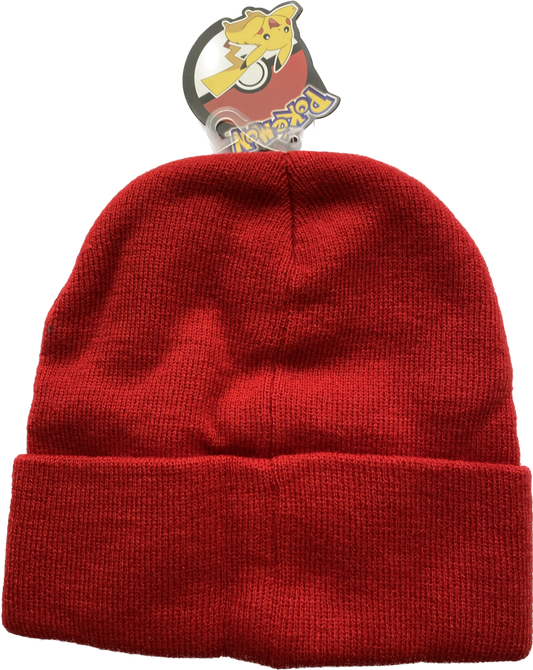 Pokemon Hat One Size Fits All Red Tuque Pokeball