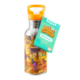Metal Water Bottle W/ Straw Animal Crossing New Horizon Autum From Paladone