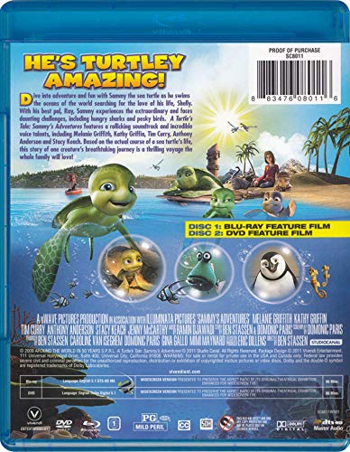 A Turtles Tale Sammy's Adventures KIDS/FAMILY DVD WITH CASE BUY 2 GET 1 FREE