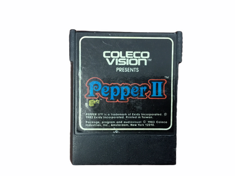 ColecoVision Pepper 2 Video Game Cartridge Vintage Retro T831