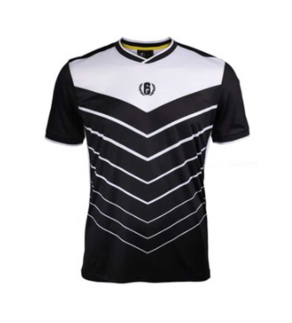 T-Shirt Breathable Rainbow Six eSport Black/White