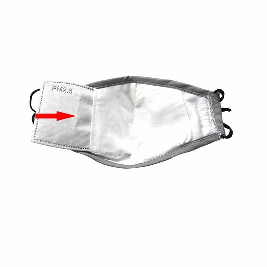 REUSABLE COTTON MASK WITH VALVE WASHABLE INCLUDES PM2.5 FILTER