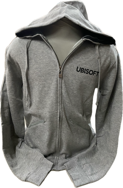Ubisoft Hoodie Grey - Black Swirl Logo in back