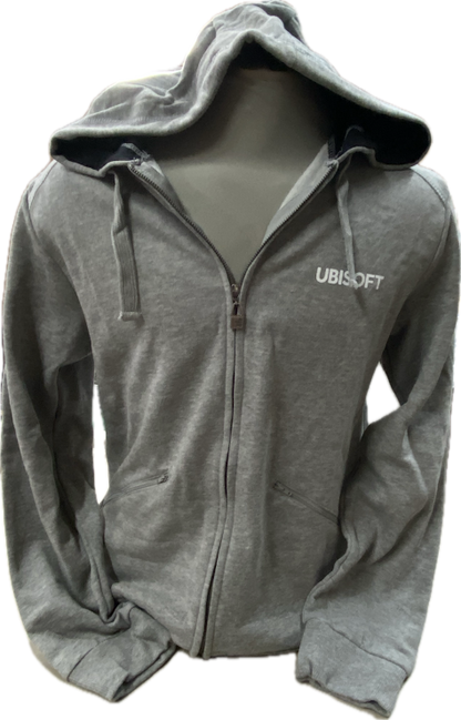 Hoodie Ubisoft Grey - White Swirl Logo in back