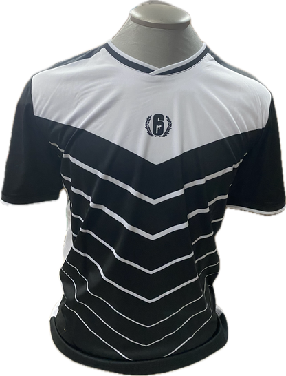 T-Shirt Breathable Rainbow Six eSport Black/White