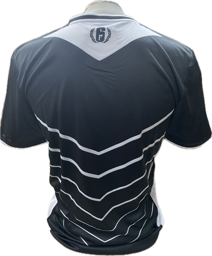 T-Shirt Breathable Rainbow Six eSport Black/White