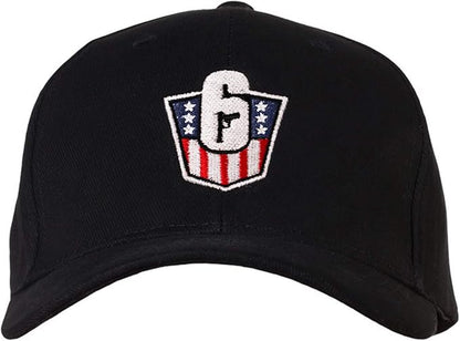 Cap Rainbow Six USA Nationals Baseball Black Official Ubisoft