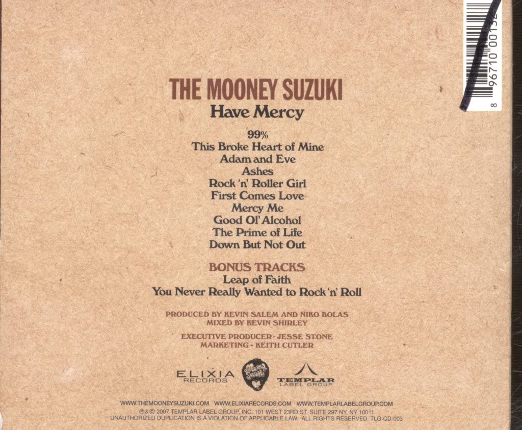 Have Mercy [Audio CD] Mooney Suzuki