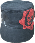 HAT CAP GEARS OF WAR W/STUD MILITARY CADET (BLACK)