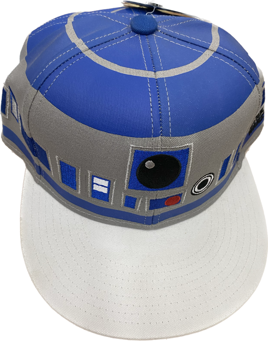 Disney - Star Wars - R2D2 Blue/White/Silver Snapback Hat Cap