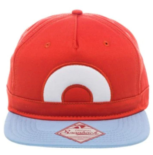 HAT CAP POKEMON POKEBALL ADJ. CAP WHITE/RED