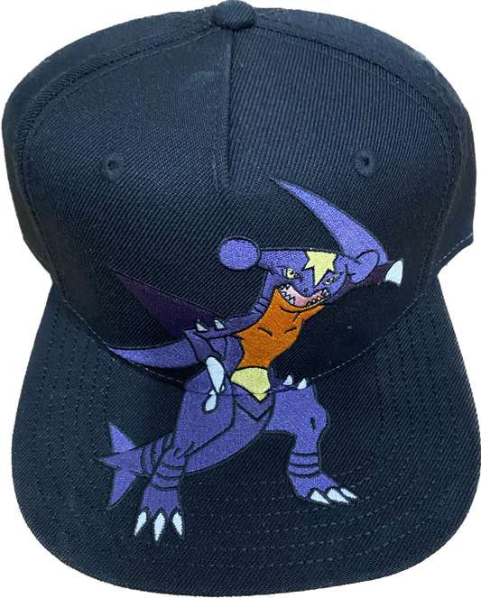 HAT CAP POKEMON GARCHOMP FLAT EMBROIDERY SNAPBACK
