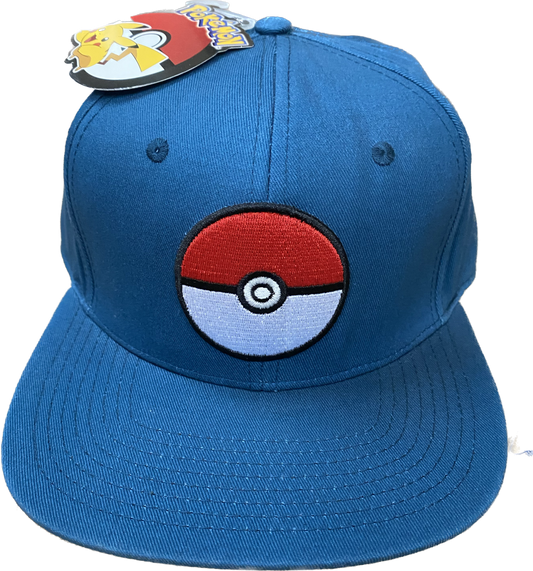 HAT CAP POKEMON POKEBALL TEAM MYSTIC BLUE SNAPBACK