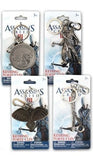 Official Assassins Creed Pewter Keyring Gift Set of 4 / Includes: Tomahawk , Connor , Eagle & Logo Keychains by Assassin's Creed