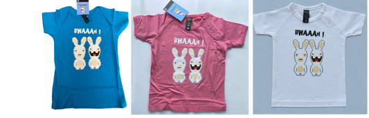 Baby T-Shirt Rabbids Pixel BWAAAH! Official Ubisoft