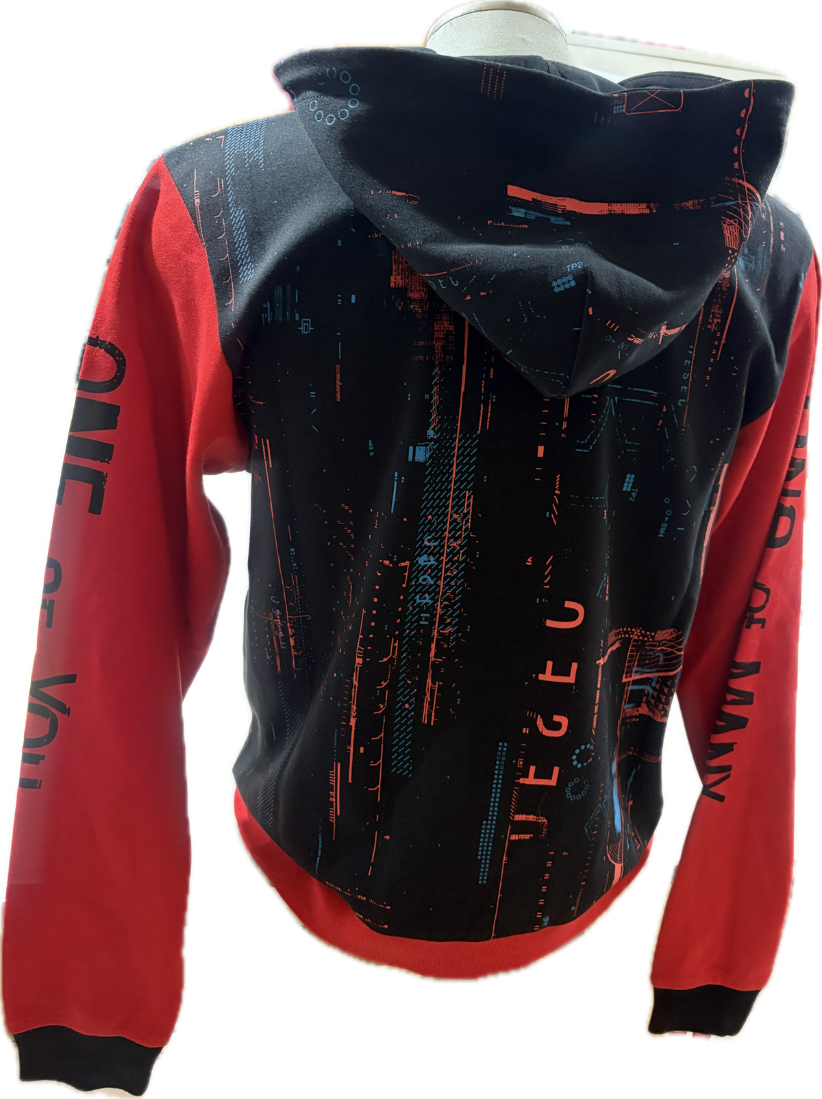 Hoodie Watch Dogs 3 Crypto Black/Red Official Ubisoft Collection