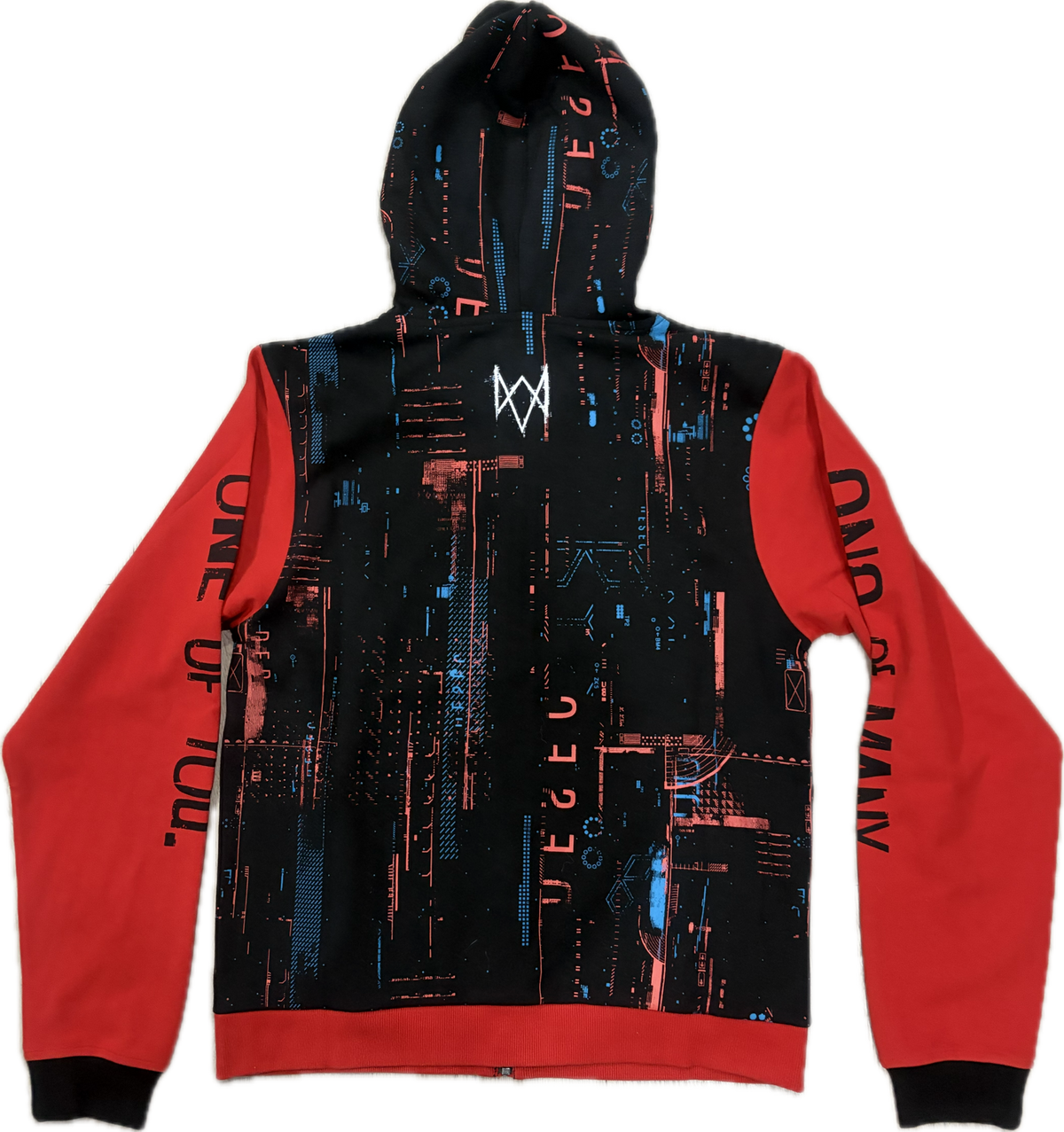 Hoodie Watch Dogs 3 Crypto Black/Red Official Ubisoft Collection