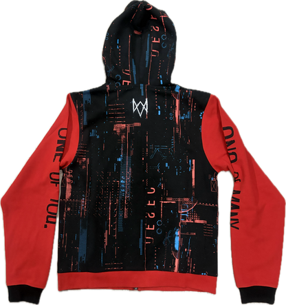 Hoodie Watch Dogs 3 Crypto Black/Red Official Ubisoft Collection