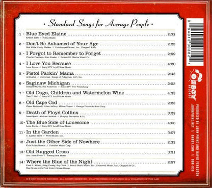 Standard Songs for Average People [Audio CD] John Prine and Mac Wiseman