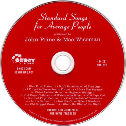 Standard Songs for Average People [Audio CD] John Prine and Mac Wiseman