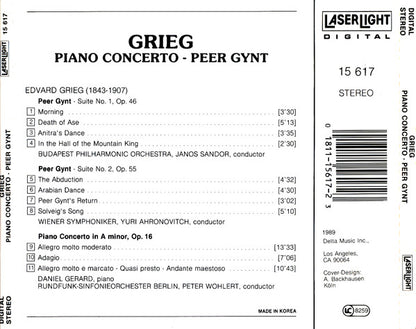 Classical Favorites : Grieg Piano Concerto [Audio CD] Grieg|Jando|Sandor|Bdp