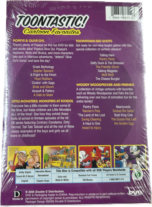 Toontastic Favorites 4-dvd Collector's Set: Popeye & Olive Oyl, The Little Monsters, Toontown Big Shots, Woody Woodpecker [DVD]