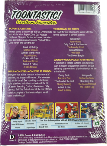 dvd little monsters Toontastic Favorites 4-dvd Collector's Set: Popeye & Olive Oyl, The Li – Just4Games