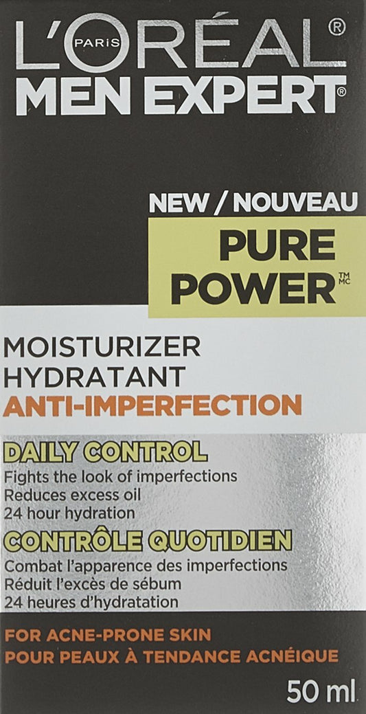 L'OREAL MEN PURE POWER MOISTURIZER DAILY CONTROL 50ML bundle X 30