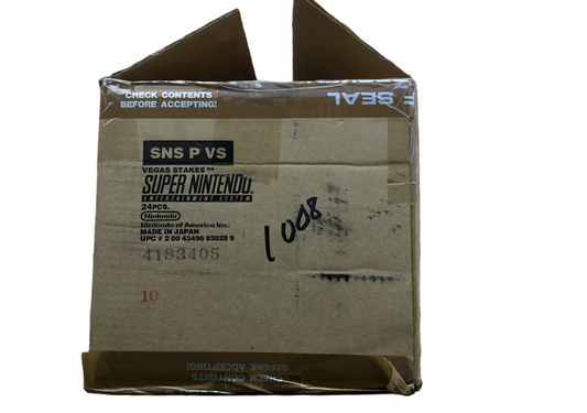 Snes Original Vegas Stakes Shipping Box Flatten