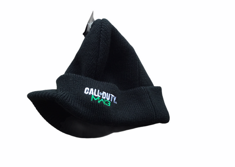 Call Of Duty Hat Black With Visor Modern Warfare Tuque